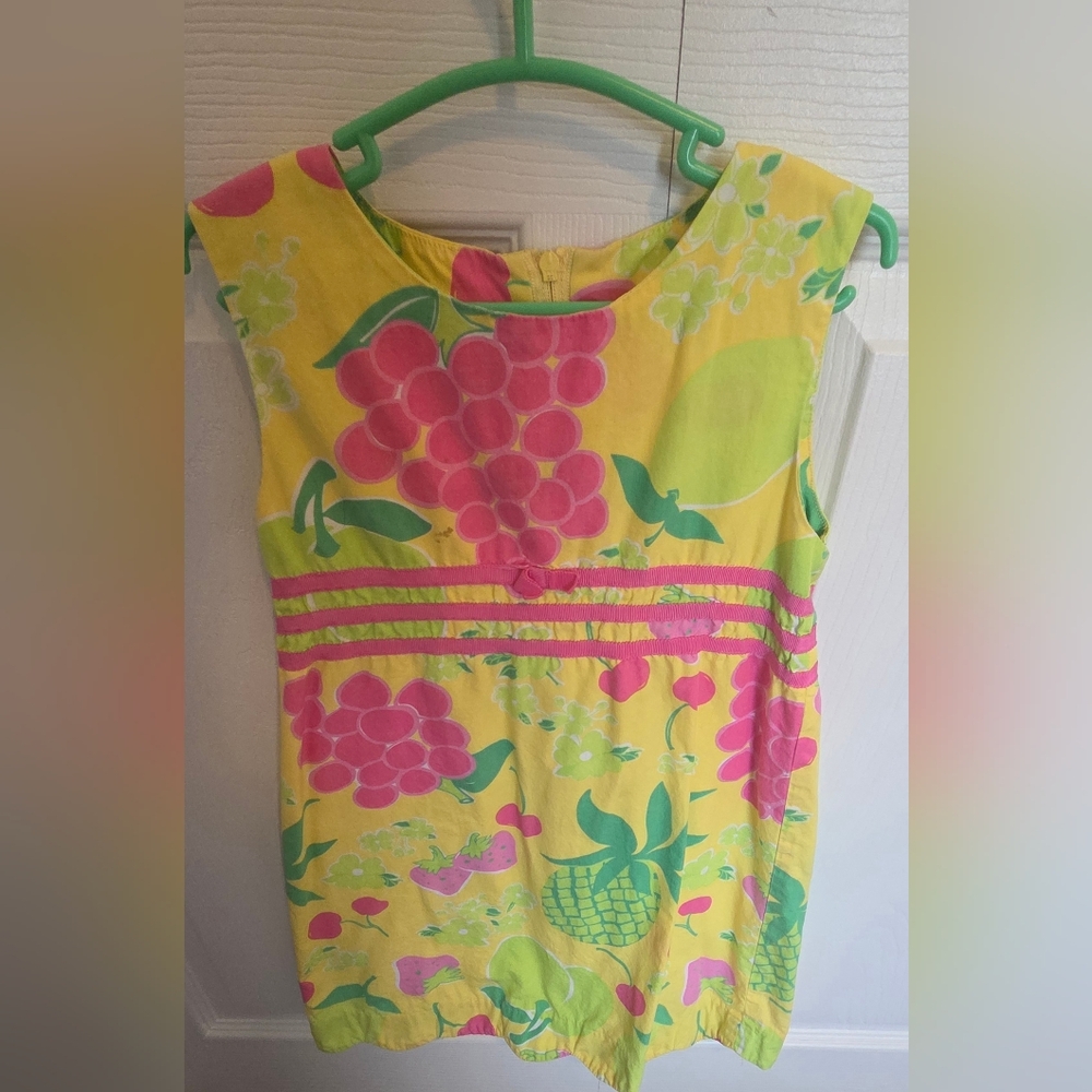 Lilly Pulitzer Pink and Yellow Kids Tank Top